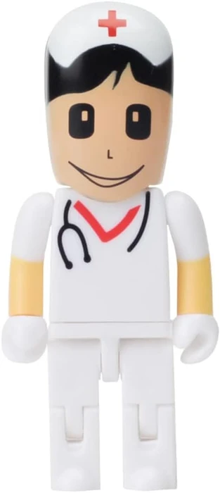 Diverse USB-Sticks Cartoon Krankenschwester 32GB weiß, USB-A, USB 2.0