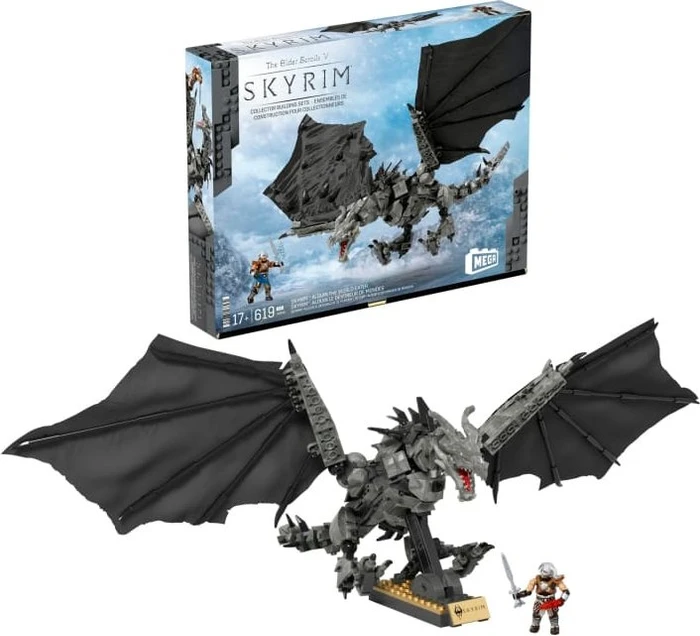 Mattel Mega Bloks Skyrim Alduin Der Weltenfresser