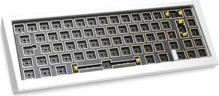 Ducky Outlaw 65 Barebone Gaming-Tastatur, silber, ISO