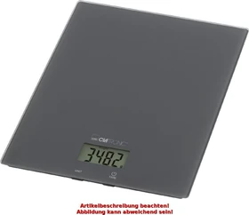 Clatronic KW 3820 digitale Küchenwaage grau