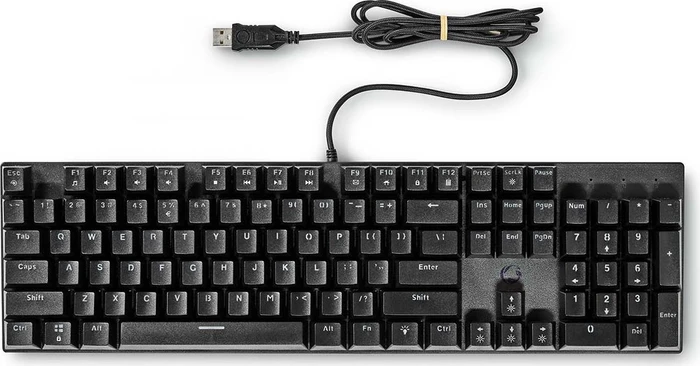 Nedis Wired Gaming Keyboard, schwarz, LEDs RGB, USB, US