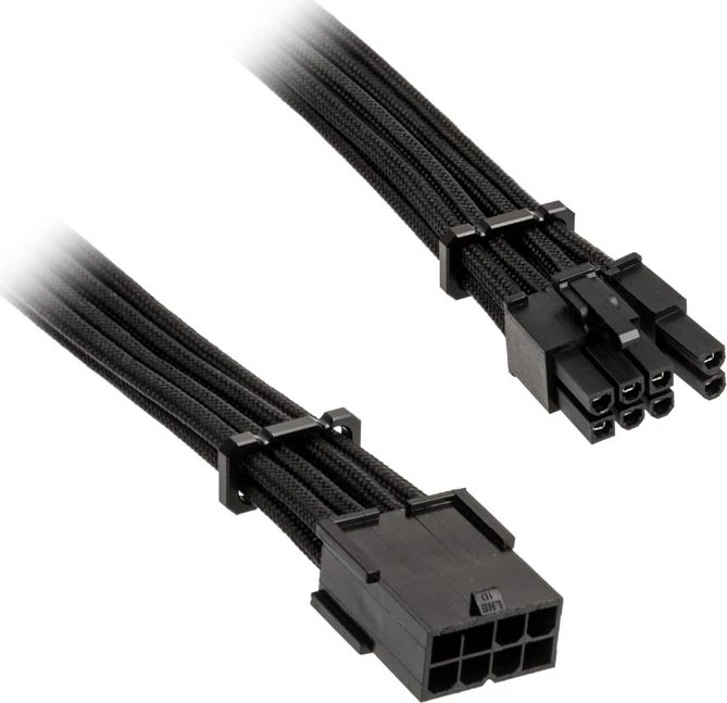 BitFenix Alchemy 6/8-Pin PCIe Verlängerung 45cm, sleeved schwarz