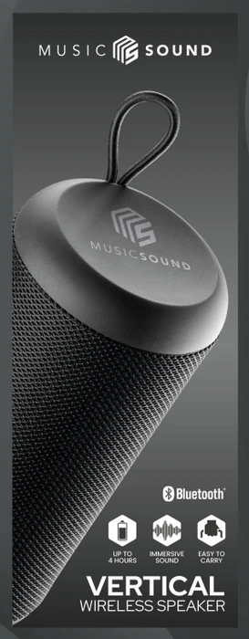 MusicSound Vertical schwarz