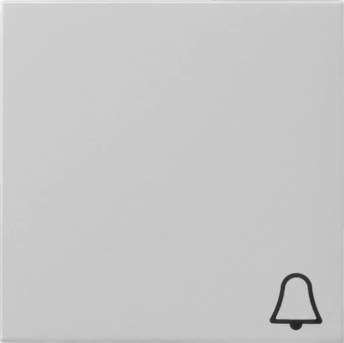 Gira System 55 Wippe mit Symbol Klingel, grau matt