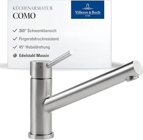 Villeroy & Boch Como HD edelstahl gebürstet