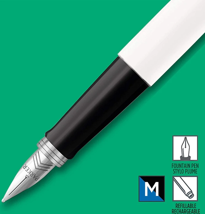 Parker Jotter Originals weiß, rechte Hand, mittel