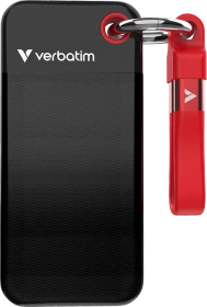Verbatim Pocket SSD, schwarz/rot, 2TB, USB-C 3.1