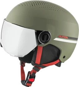 Alpina Zupo Visor Q-Lite Helm olive/red matt/orange/silver (Junior) (Modell 2024/2025)