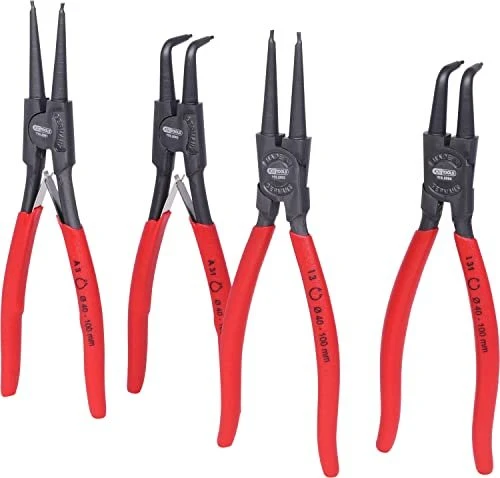 KS Tools Sicherungsring Zangensatz 40-100mm, 4-tlg.