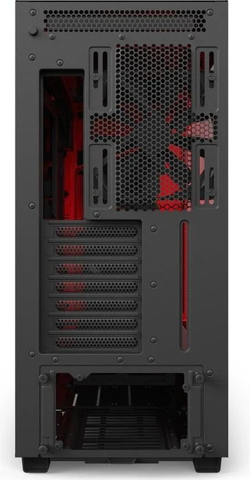 NZXT H700i schwarz/rot, Glasfenster
