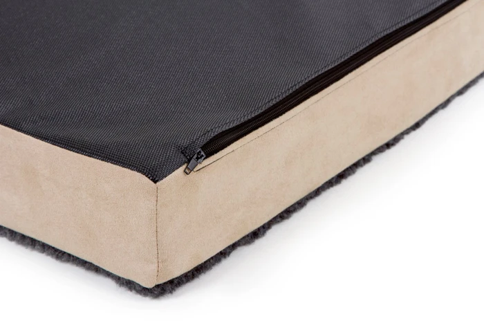 Kerbl Matratze Memory-Foam, 80x50x8cm, beige/anthrazit
