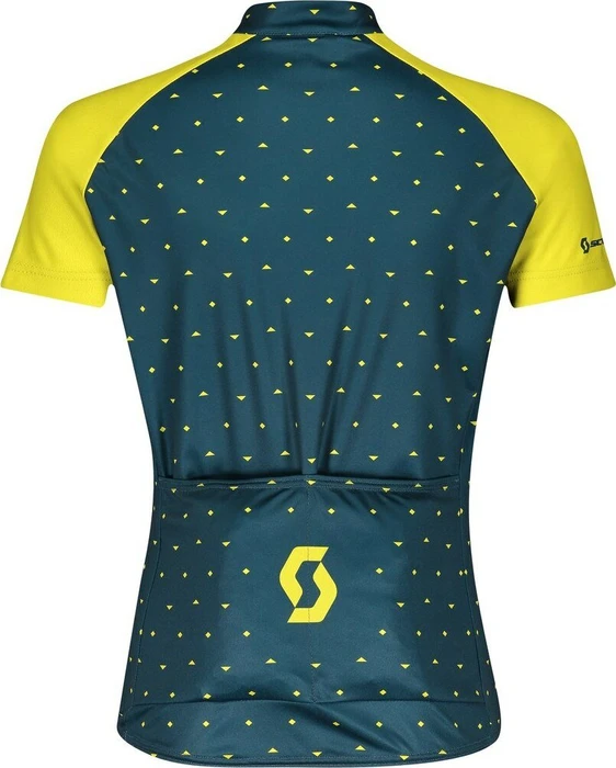 Scott RC Team Trikot kurzarm nightfall blue/lemongrass yellow (Junior)