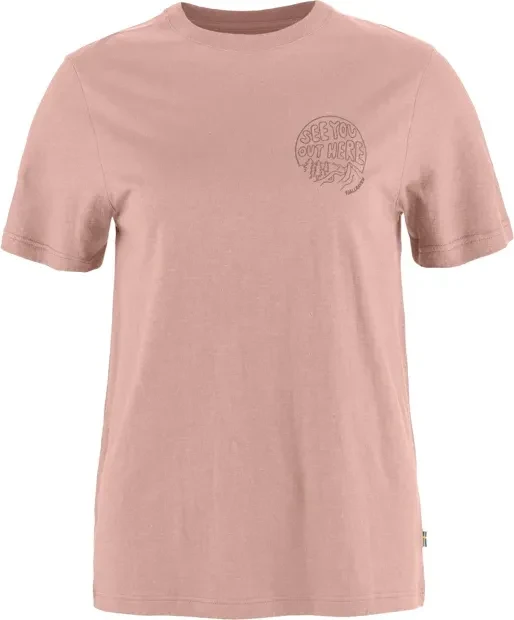 Fjällräven Hemp Blend Out Here T-Shirt kurzarm chalk rose (Damen)