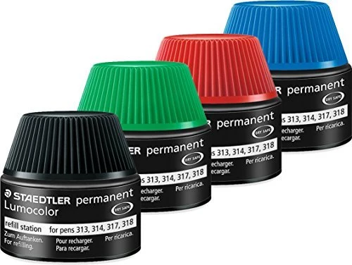Staedtler Lumocolor 487 17 Permanentmarker Nachfüllstation 15ml, schwarz
