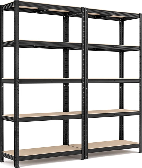 Songmics Schwerlastregal 90x180x40cm schwarz, 2 Stück