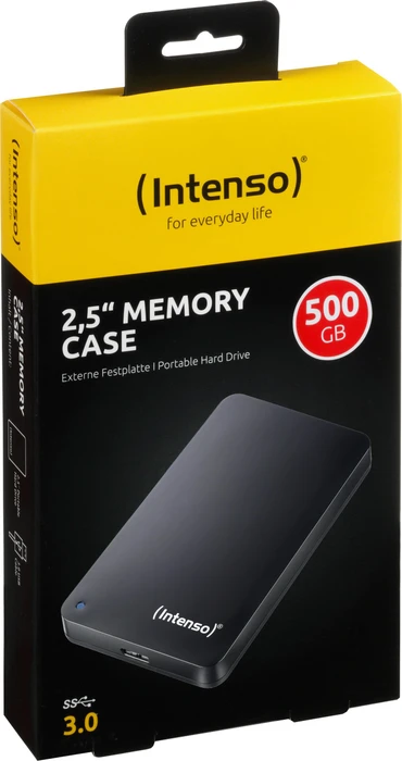 Intenso Memory Case, schwarz, 500GB, USB 3.0 Micro-B
