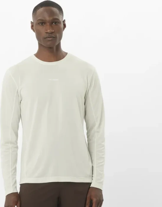 Salomon Shakeout Core Laufshirt langarm icicle (Herren)