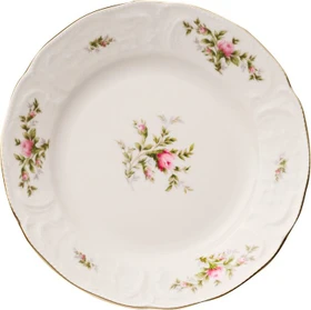 Rosenthal Sanssouci Elfenbein Moosrose Brotteller 17cm