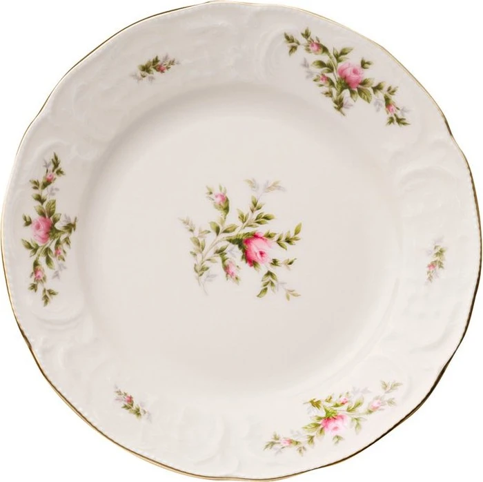 Rosenthal Sanssouci Elfenbein Moosrose Brotteller 17cm