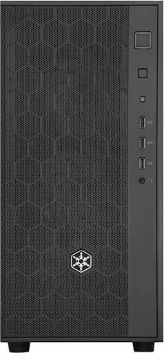 SilverStone Fara R1 Rainbow, schwarz, Glasfenster