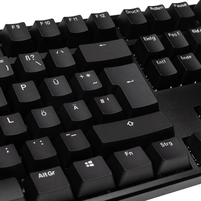 Ducky Origin Phantom Black, Retro schwarz, MX RED, USB, DE