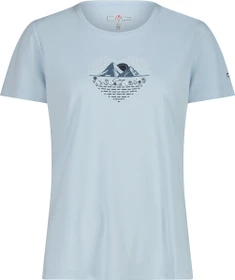 CMP Piqué Print Funktionsshirt kurzarm sky blue (Damen)
