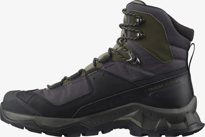 Salomon Quest Element GTX black/deep lichen green/olive night (Herren)