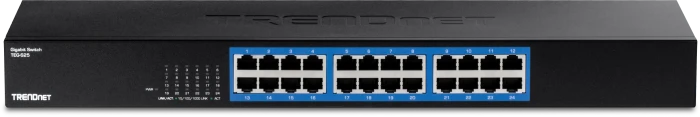 TRENDnet TEG-S Rackmount Gigabit Switch, 24x RJ-45