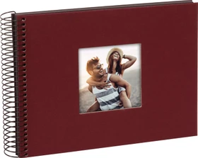 Goldbuch Spiralalbum Bella Vista 24x17 schwarze Seiten rot