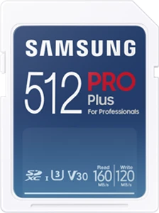 Samsung PRO Plus for Professionals, SD UHS-I U3, V30, Rev-K / 2021