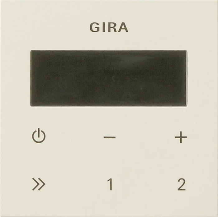 Gira System 55 Bedienaufsatz Unterputz-Radio RDS, cremeweiß glänzend