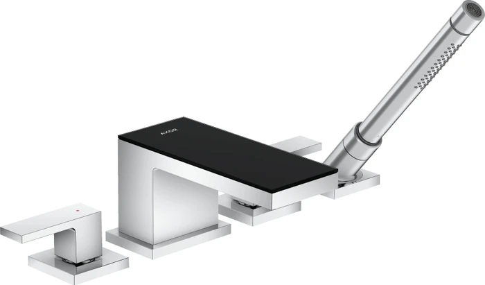 Hansgrohe Axor MyEdition 4-Loch Wannenkombination chrom/schwarz