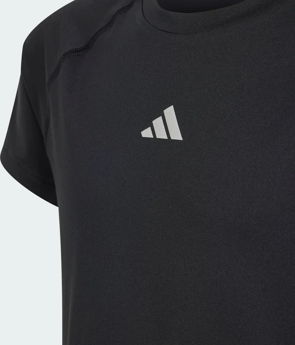 adidas Kids Funktionsshirt kurzarm black/reflective silver (Junior)