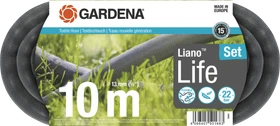 Gardena Textilschlauch Liano Life Schlauchset 13mm, 10m