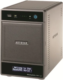 Netgear ReadyNAS NV+ v2 RND4000, 256MB RAM, 1x RJ-45 1000Base-T, 3x USB-A 3.0