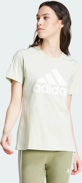 adidas Loungewear Essentials Logo T-Shirt kurzarm linen green (Damen)