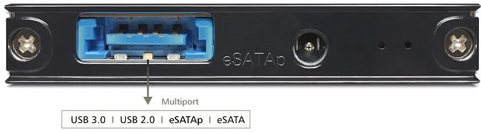 DeLOCK mSATA, eSATAp 6Gb/s + USB-A 3.0