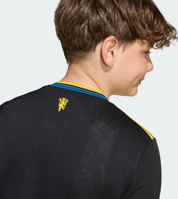 adidas Manchester United 2026/2027 Ausweichtrikot kurzarm schwarz (Junior)
