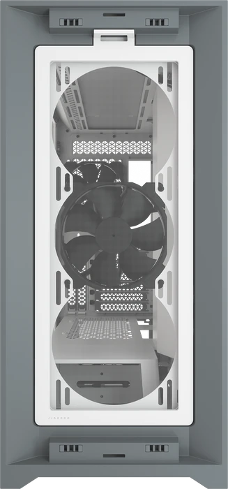 Corsair 5000D, weiß, Glasfenster