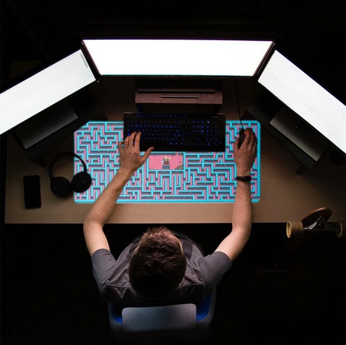 Grupo Erik Editores Gameration Maze Of The Necromancer XL Mousepad, 800x350mm, mehrfarbig