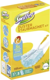 Swiffer Staubmagnet mit Febrezduft Staubwischer-Set (Griff + 3 Tücher)