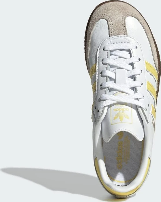 adidas Samba OG cloud white/powder yellow/clear granite (Junior)