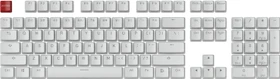 Glorious Aura Keycap Set, Kunststoff (PBT) Double-Shot, weiß, 105 Tasten (104+1), ANSI-US