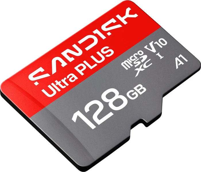 SanDisk Ultra PLUS R200 128GB Kit, UHS-I U1, A1, Class 10