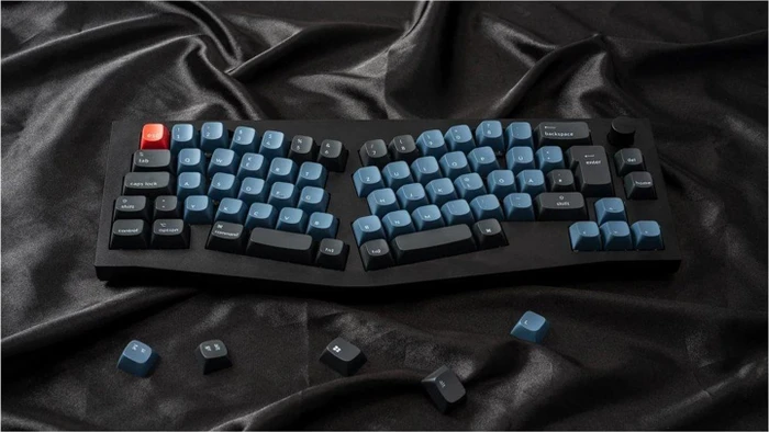 Keychron Q8 Alice Knob Version, 65% Layout, LEDs RGB, Carbon Black, Gateron G Pro RED, USB, ND