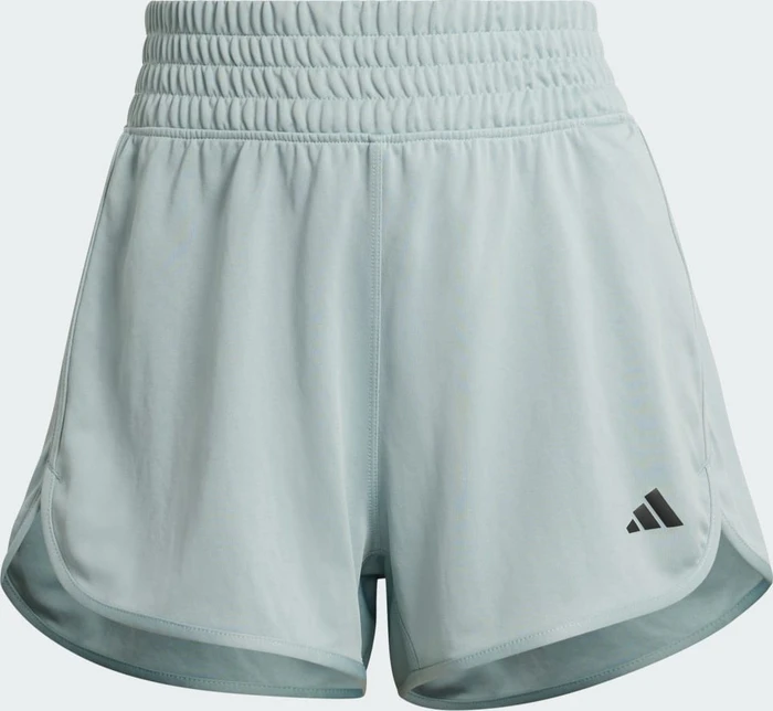 adidas Pacer Essentials Knit High-Rise Shorts wonder sage/white (Damen)