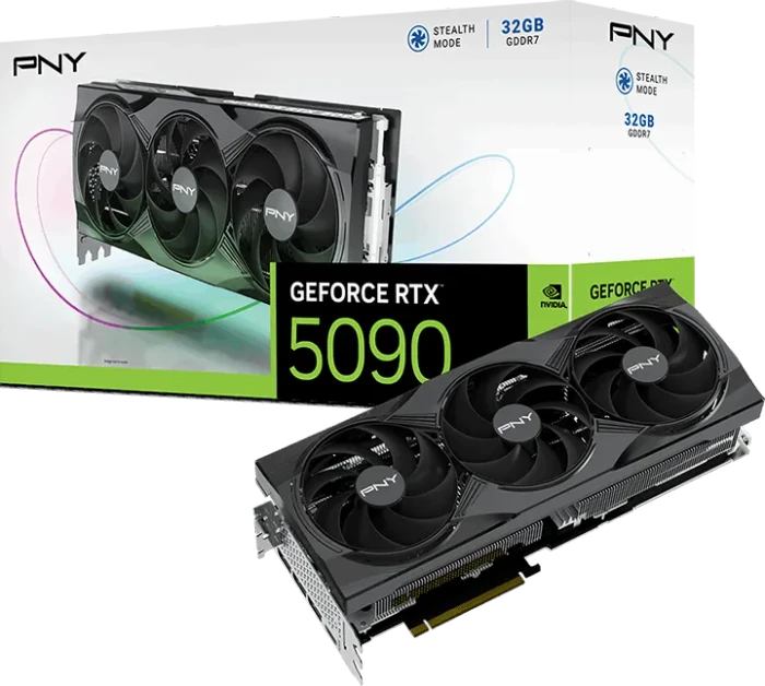 PNY GeForce RTX 5090 Triple Fan, 32GB GDDR7, HDMI, 3x DP