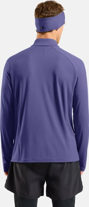 Odlo Essentials Ceramiwarm Midlayer Half Zip Laufshirt langarm skipper blue (Herren)