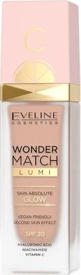 Eveline Cosmetics Wonder Match Lumi Foundation 20 nude LSF20, 30ml