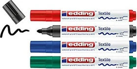 edding 4500 Textilmarker basic sortiert, 4er-Set